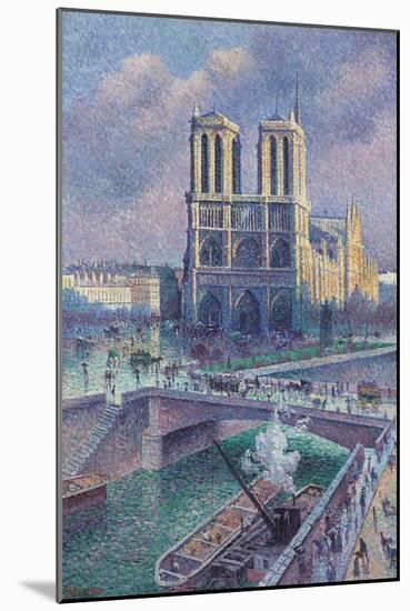 Notre-Dame De Paris, 1900-Maximilien Luce-Mounted Giclee Print