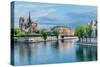 Notre Dame De Paris and the Seine River France in the City of Paris in France-OSTILL-Stretched Canvas