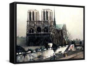 Notre Dame De Paris, C1900-1942-Pierre Hode-Framed Stretched Canvas