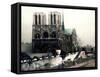 Notre Dame De Paris, C1900-1942-Pierre Hode-Framed Stretched Canvas