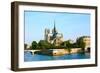 Notre Dame De Paris Carhedral on the La Seine Riversid-OSTILL-Framed Photographic Print