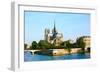 Notre Dame De Paris Carhedral on the La Seine Riversid-OSTILL-Framed Photographic Print