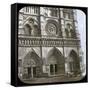 Notre Dame De Paris Cathedral, of the Porch, Paris (IVth Arrondissement), Circa 1860-Leon, Levy et Fils-Framed Stretched Canvas