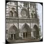 Notre Dame De Paris Cathedral, of the Porch, Paris (IVth Arrondissement), Circa 1860-Leon, Levy et Fils-Mounted Photographic Print