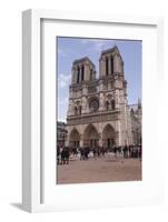 Notre Dame De Paris Cathedral on the Ile De La Cite, Paris, France, Europe-Julian Elliott-Framed Photographic Print
