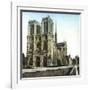 Notre Dame De Paris Cathedral Seen from the Embankments, Paris-Leon, Levy et Fils-Framed Photographic Print