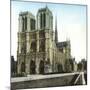 Notre Dame De Paris Cathedral Seen from the Embankments, Paris-Leon, Levy et Fils-Mounted Photographic Print