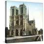 Notre Dame De Paris Cathedral Seen from the Embankments, Paris-Leon, Levy et Fils-Stretched Canvas