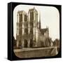 Notre Dame De Paris Cathedral Seen from the Embarkments, Paris-Leon, Levy et Fils-Framed Stretched Canvas