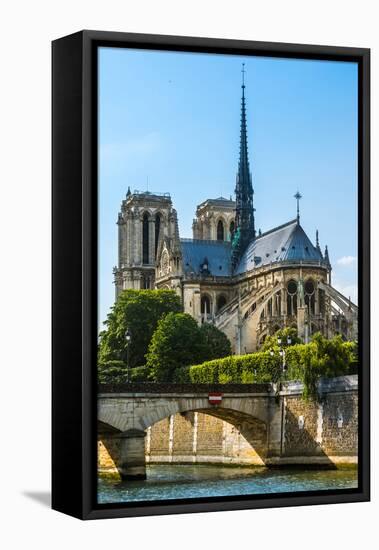 Notre Dame De Paris Cathedral-David Ionut-Framed Stretched Canvas