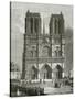 Notre Dame De Paris En 1642 - Illustration from Notre Dame De Paris, 19th Century-Eugene Emmanuel Viollet-le-Duc-Stretched Canvas