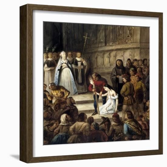 Notre-Dame de Paris - Esmeralda à Notre-Dame-Louis Boulanger-Framed Giclee Print