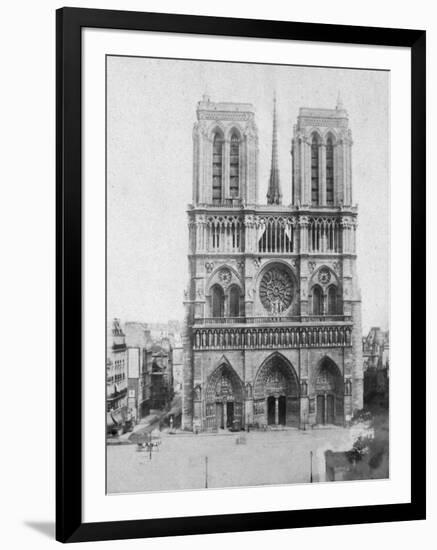 Notre Dame De Paris, France, Late 19th or Early 20th Century-null-Framed Premium Giclee Print