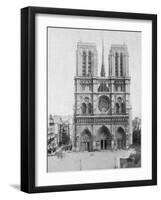 Notre Dame De Paris, France, Late 19th or Early 20th Century-null-Framed Giclee Print