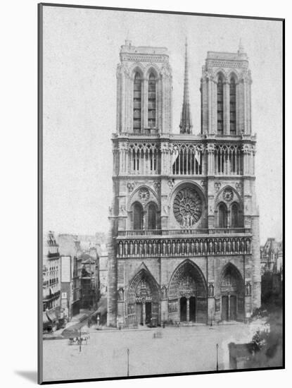 Notre Dame De Paris, France, Late 19th or Early 20th Century-null-Mounted Giclee Print