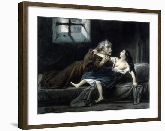 Notre-Dame de Paris - Frollo et Esmeralda-Louis Boulanger-Framed Giclee Print