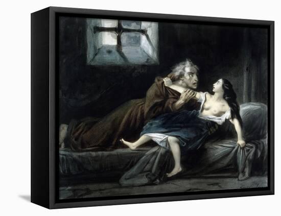 Notre-Dame de Paris - Frollo et Esmeralda-Louis Boulanger-Framed Stretched Canvas