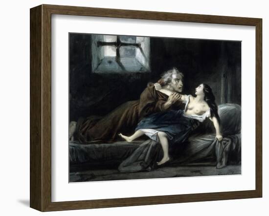 Notre-Dame de Paris - Frollo et Esmeralda-Louis Boulanger-Framed Giclee Print