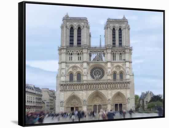 Notre Dame de Paris I-Cora Niele-Framed Stretched Canvas