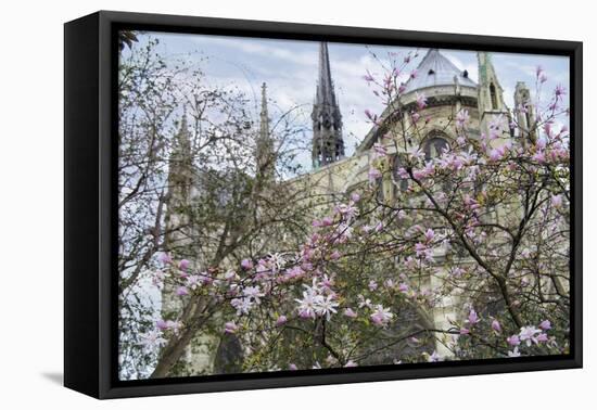 Notre Dame de Paris III-Cora Niele-Framed Stretched Canvas