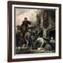 Notre-Dame de Paris - Soldats et prisonnières-Louis Boulanger-Framed Giclee Print