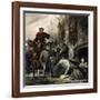 Notre-Dame de Paris - Soldats et prisonnières-Louis Boulanger-Framed Giclee Print