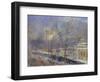 Notre-Dame de Paris Vue du Quai de la Tournelle, Effet de Neige-Albert-Charles Lebourg-Framed Giclee Print