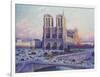 Notre-Dame de Paris, Vue du Quai Saint-Michel-Maximilien Luce-Framed Giclee Print