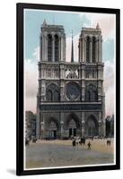 Notre Dame De Paris, Western Façade, C1900-null-Framed Giclee Print