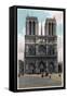 Notre Dame De Paris, Western Façade, C1900-null-Framed Stretched Canvas