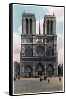 Notre Dame De Paris, Western Façade, C1900-null-Framed Stretched Canvas