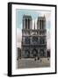 Notre Dame De Paris, Western Façade, C1900-null-Framed Giclee Print