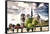 Notre Dame de Paris-Philippe Hugonnard-Framed Stretched Canvas