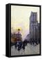 Notre Dame De Paris-Eugene Galien-Laloue-Framed Stretched Canvas