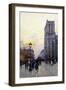 Notre Dame De Paris-Eugene Galien-Laloue-Framed Giclee Print