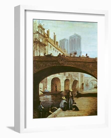 Notre-Dame De Paris-Honore Daumier-Framed Giclee Print