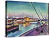 Notre-Dame Embankment, Le Havre, 1908-Georges Dupuis-Stretched Canvas