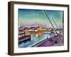 Notre-Dame Embankment, Le Havre, 1908-Georges Dupuis-Framed Giclee Print