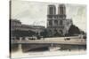 Notre-Dame et le Pont-Stephanie Monahan-Stretched Canvas