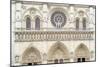 Notre Dame Facade Details I-Cora Niele-Mounted Giclee Print