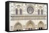 Notre Dame Facade Details I-Cora Niele-Framed Stretched Canvas