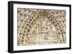 Notre Dame Facade Details II-Cora Niele-Framed Giclee Print