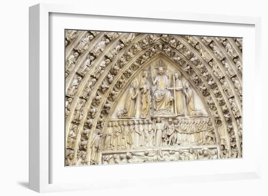 Notre Dame Facade Details II-Cora Niele-Framed Giclee Print