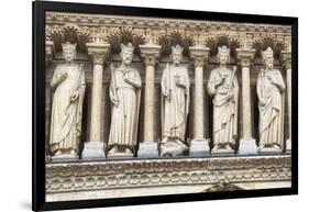 Notre Dame Facade Details III-Cora Niele-Framed Giclee Print