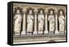 Notre Dame Facade Details III-Cora Niele-Framed Stretched Canvas