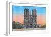 Notre-Dame, from 'Souvenirs De Paris - Monuments Vues En Couleurs'-null-Framed Giclee Print