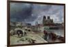 Notre-Dame from the Quai De La Tournelle, 1852-Johan-Barthold Jongkind-Framed Giclee Print