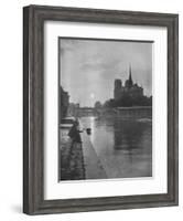 Notre Dame from the river, Paris, 1924-Unknown-Framed Photographic Print