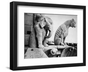 Notre Dame: Gargoyles-Eugène Viollet-le-Duc-Framed Premium Giclee Print