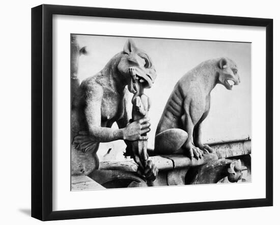 Notre Dame: Gargoyles-Eugène Viollet-le-Duc-Framed Giclee Print